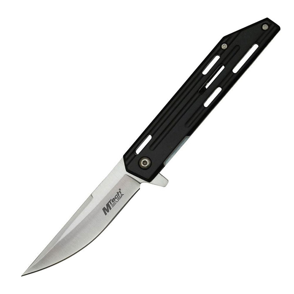 MTech MTA1200 Linerlock Assisted Folding Blade (Black Handle)