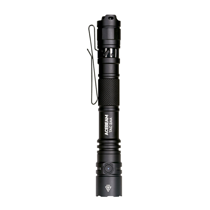 Acebeam TAC 2AA Rechargeable Flashlight (1600 Lumens) (Black)