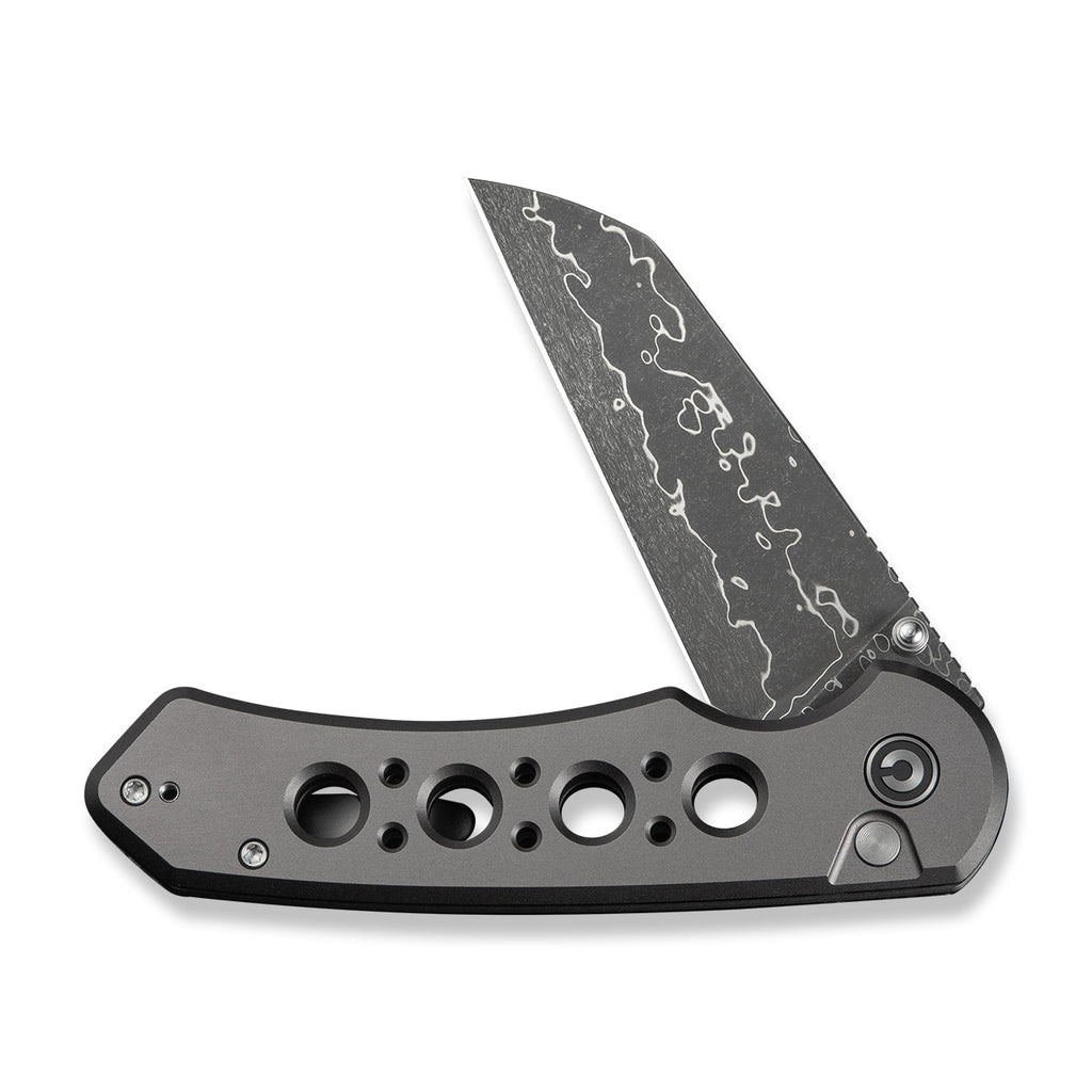 Civivi C24067-DS1 Pragma Prime Folding Knife (Gray Milled Aluminum Handle)