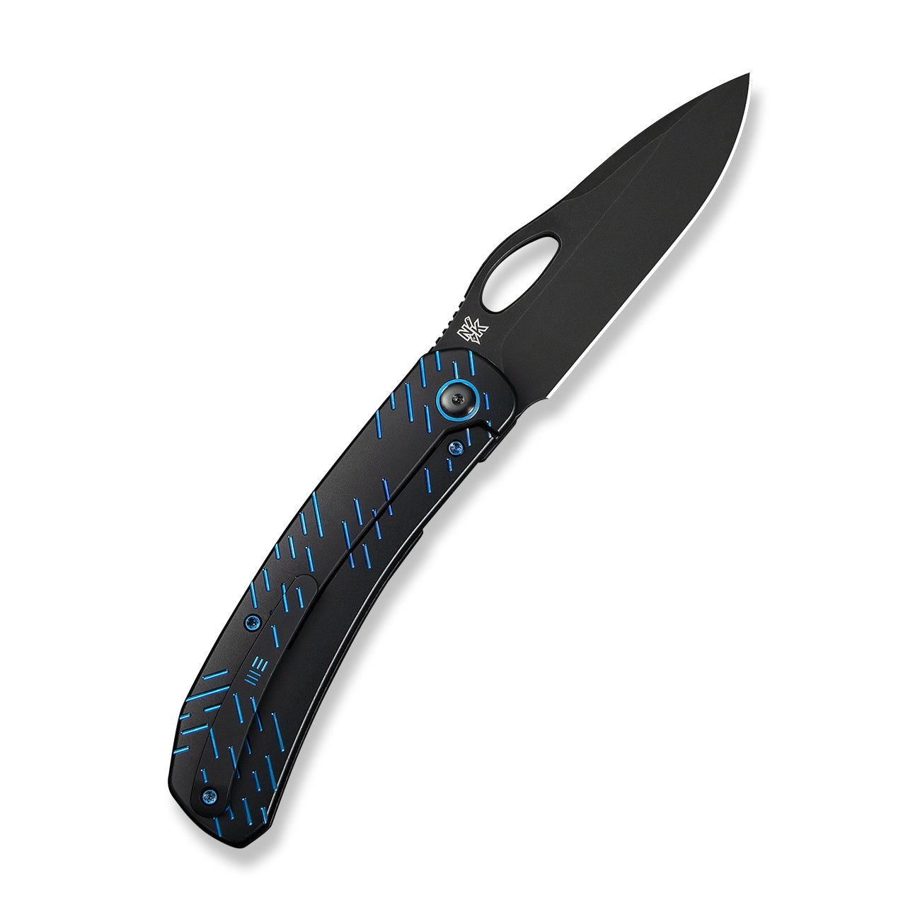WE KNIFE WE23096B-2 Inmate (Black Titanium Handle with Blue Raindrop)