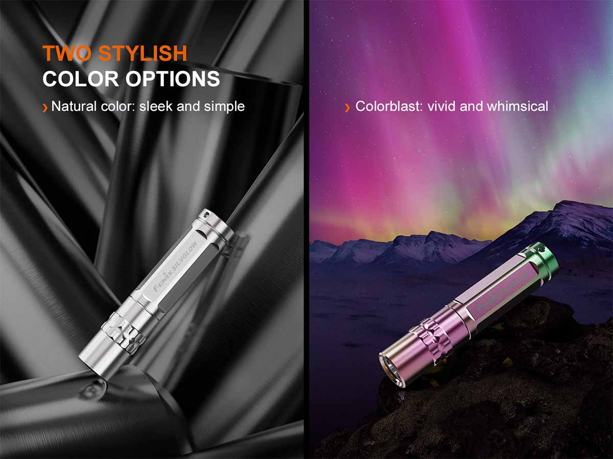 Fenix SILVGLOW Limited Edition AAA Battery EDC Flashlight (100 Lumens) (2 Versions)