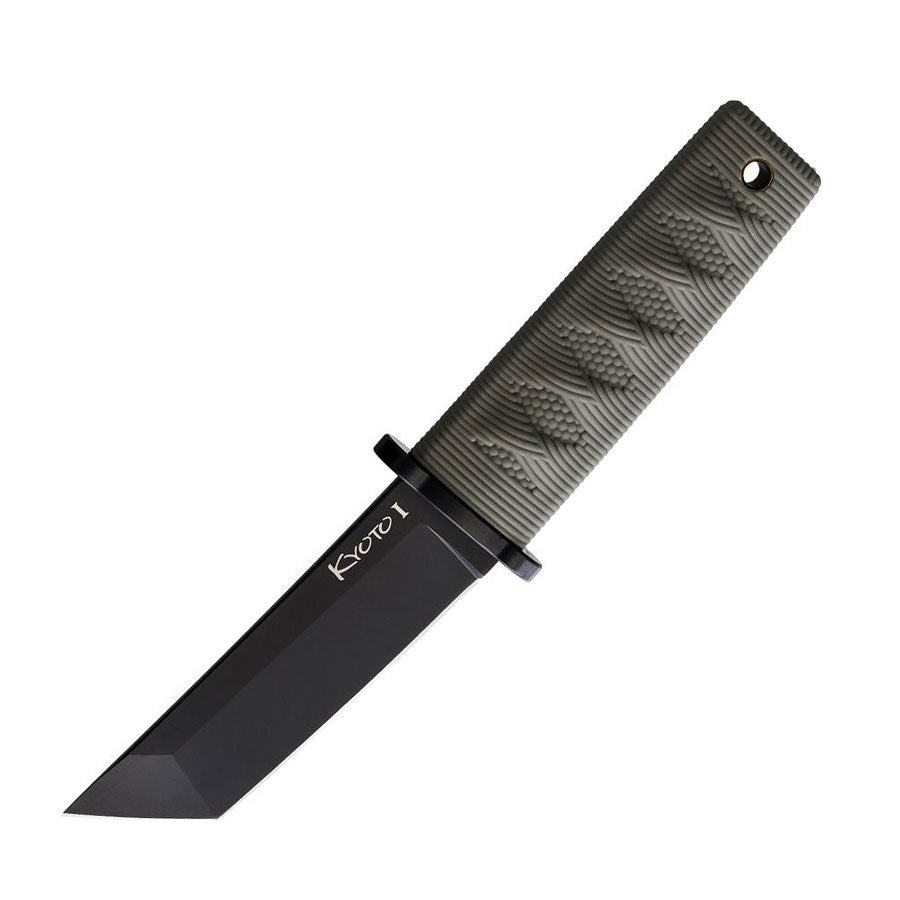 Cold Steel Kyoto I Tanto Black Fixed Blade (OD Green Handle)