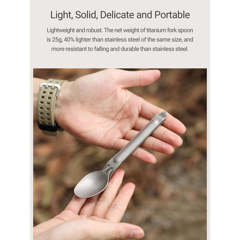 NexTool KT5525 Cutlery Set (Titanium)