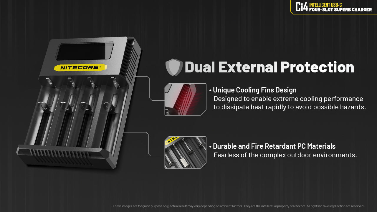 Nitecore Ci4 Intelligent USB-C Four-Slot Battery Charger