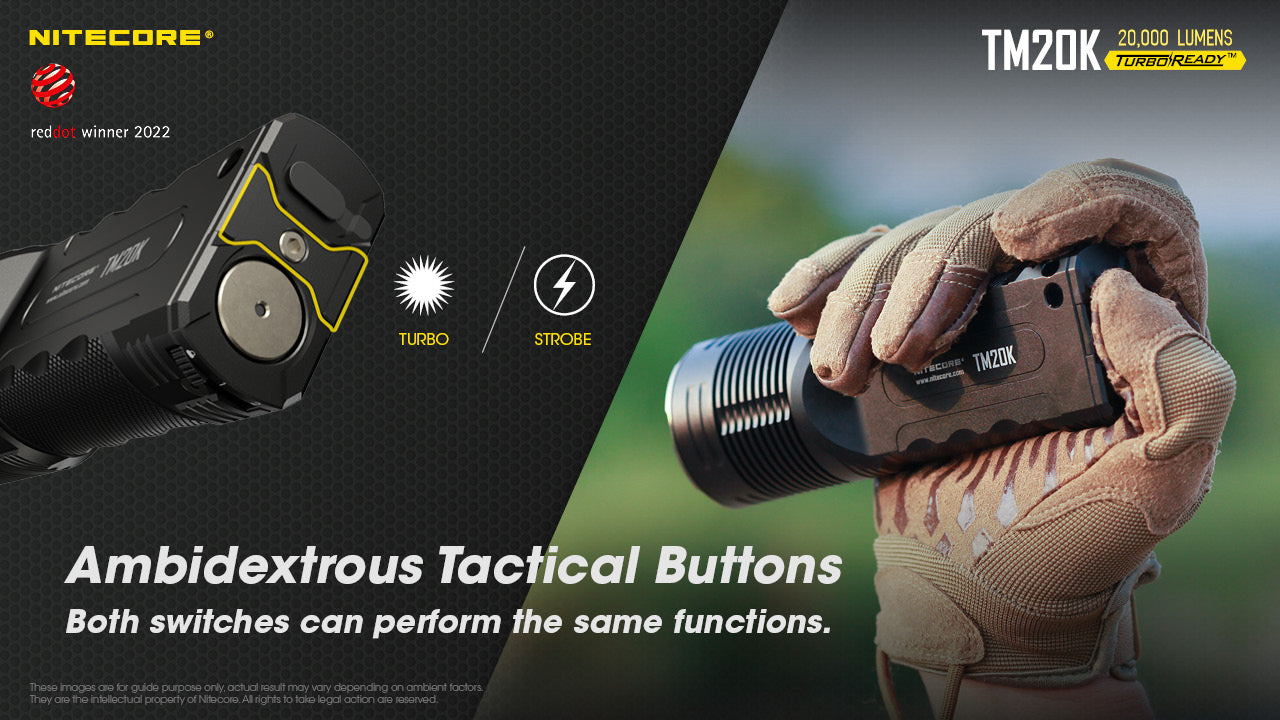 Nitecore TM20K LED Rechargeable Flashlight (20000 Lumens)