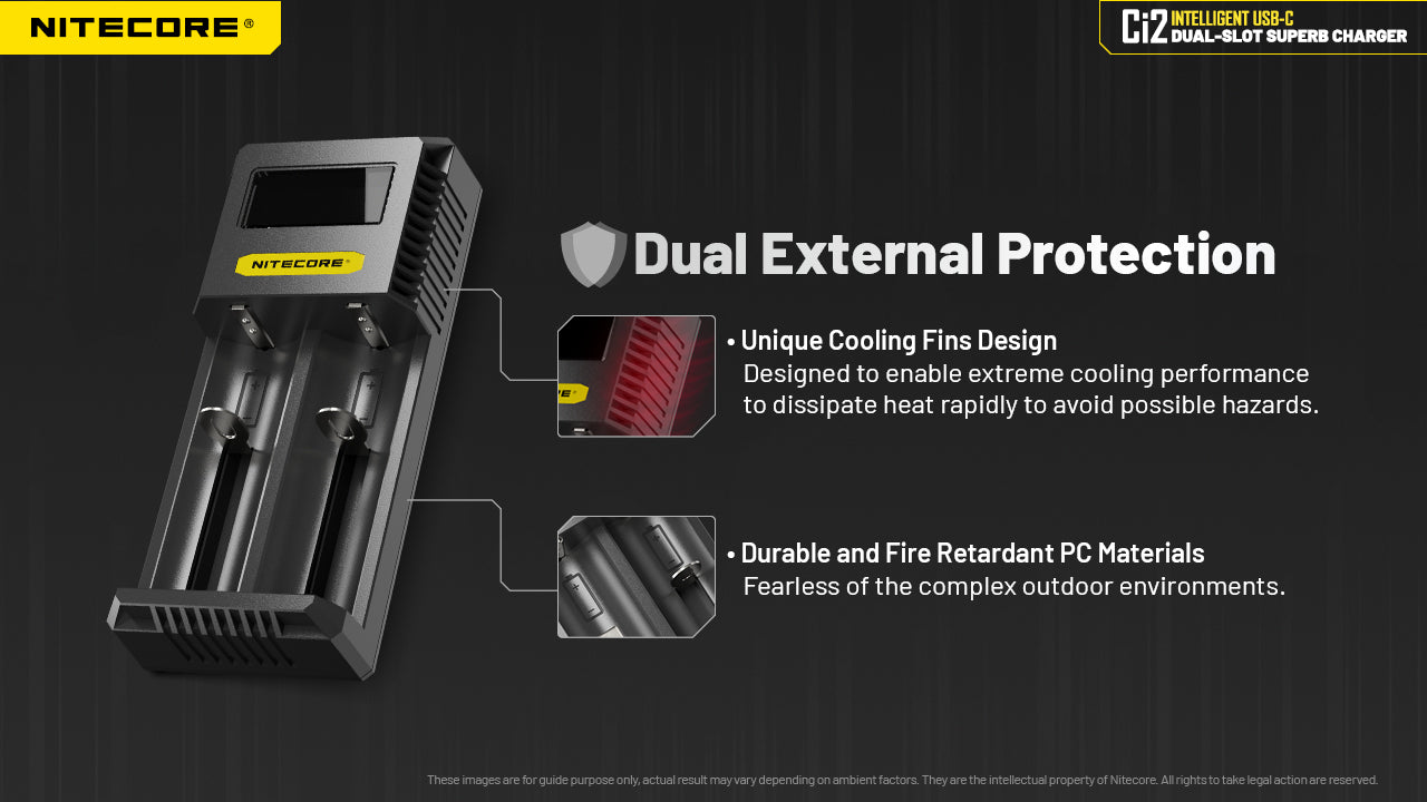 Nitecore Ci2 Intelligent USB-C Dual-Slot Battery Charger