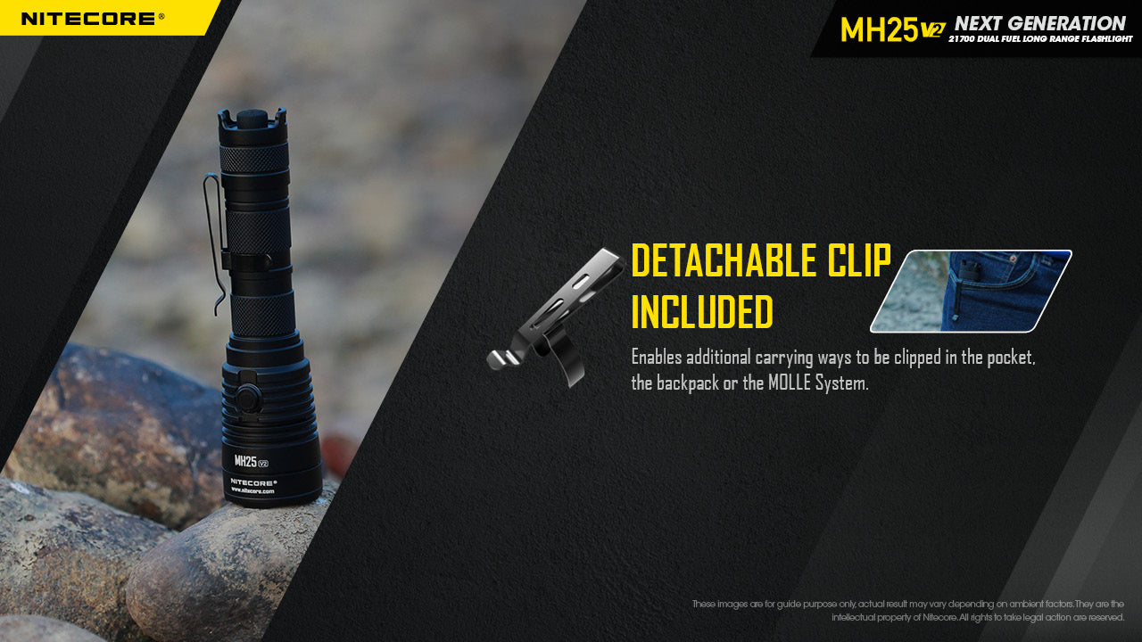 Nitecore MH25 V2 LED Rechargeable Flashlight (1300 Lumens)