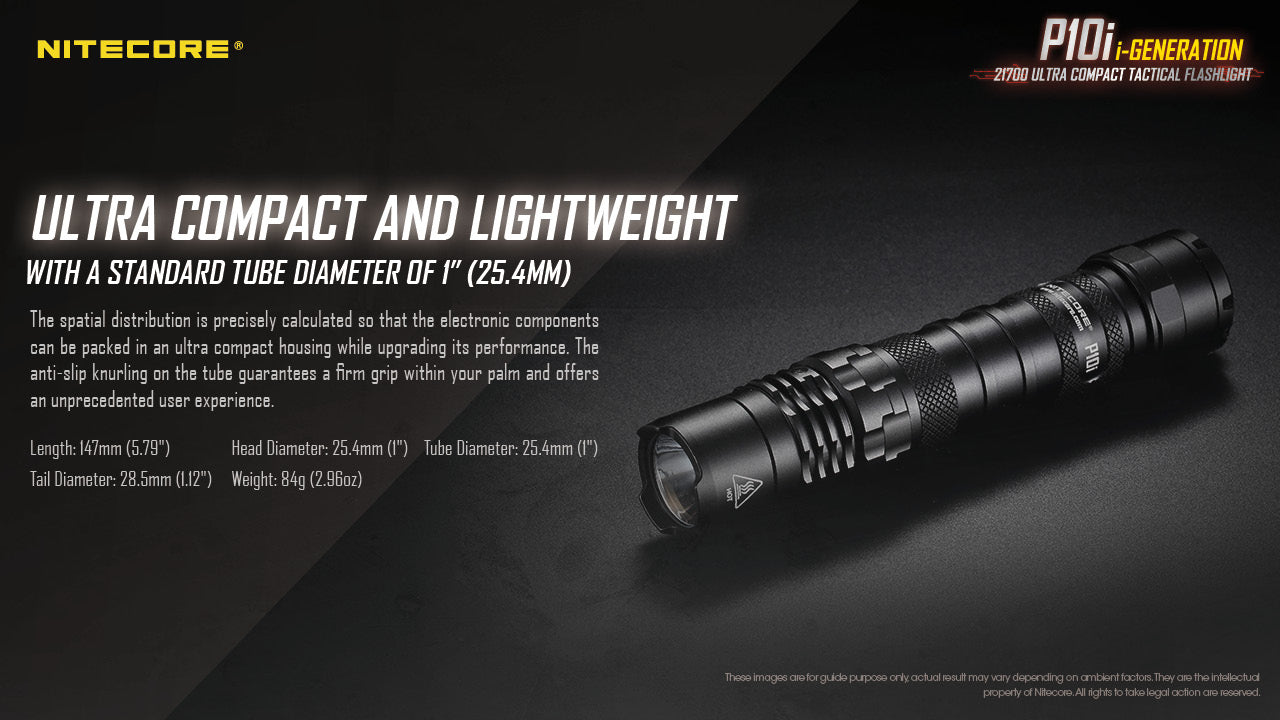 Nitecore P10i USB Rechargeable Flashlight (1800 Lumens)