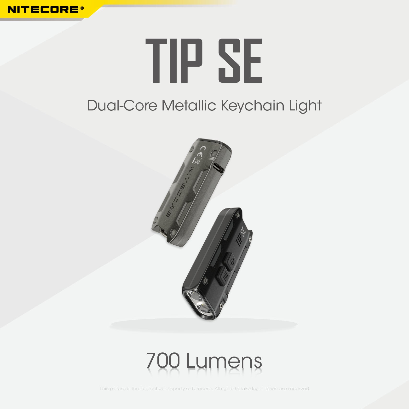 Nitecore TIP SE Keychain Rechargeable Flashlight (700 Lumens) (2 Versions)