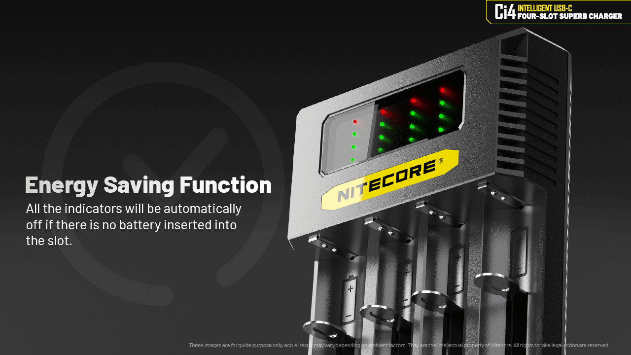 Nitecore Ci4 Intelligent USB-C Four-Slot Battery Charger