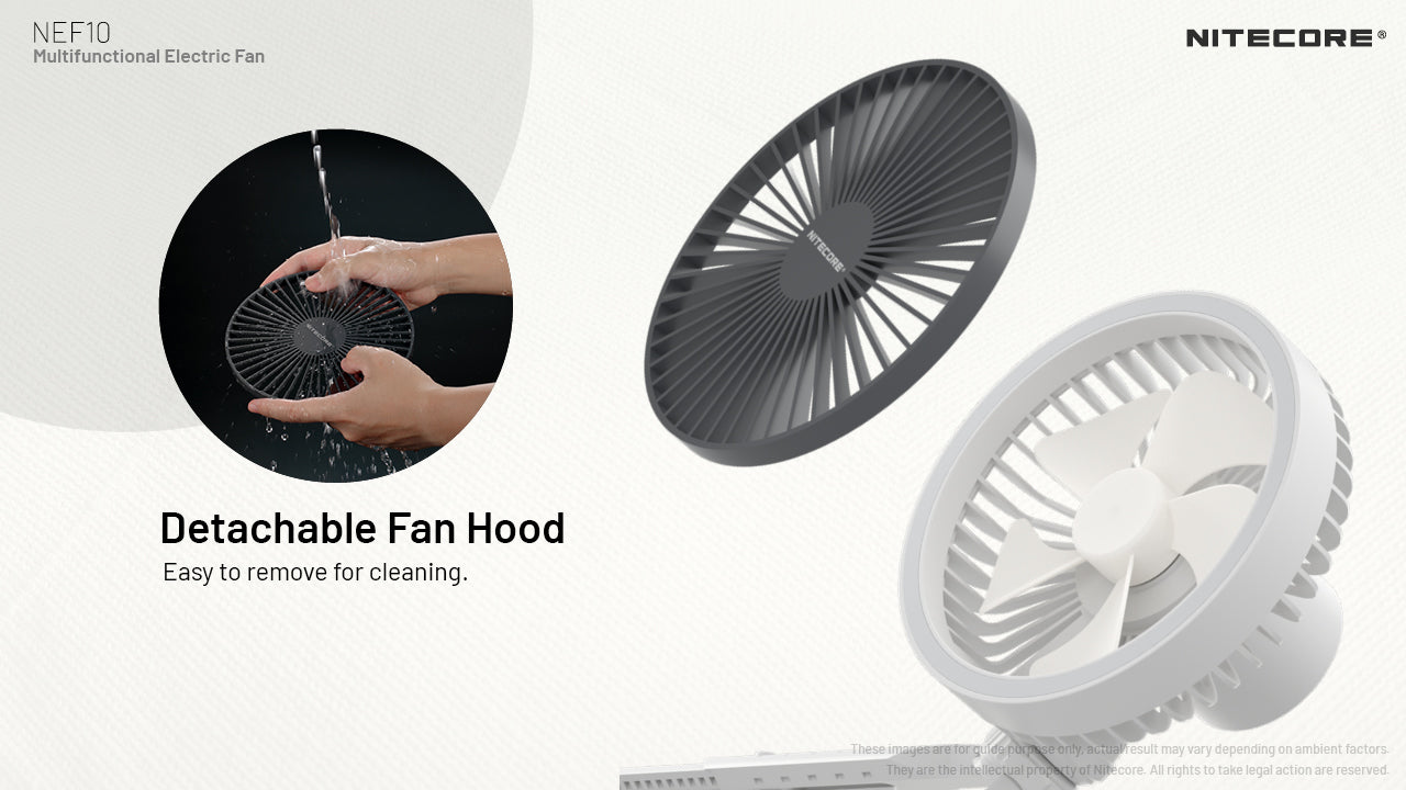 Nitecore NEF10 Portable Fan Built-In 10,000mAh Power Bank (2 Versions)