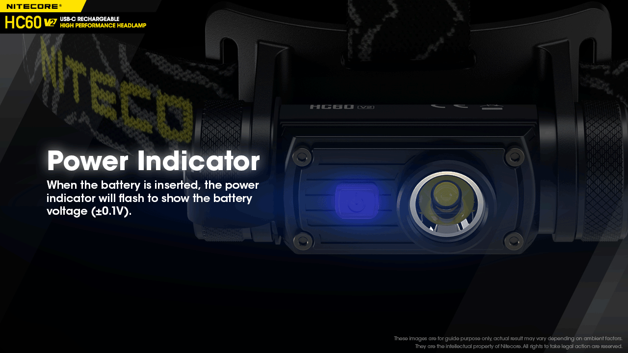 Nitecore HC60W V2 Rechargeable Headlamp (Neutral White) (1200 Lumens)