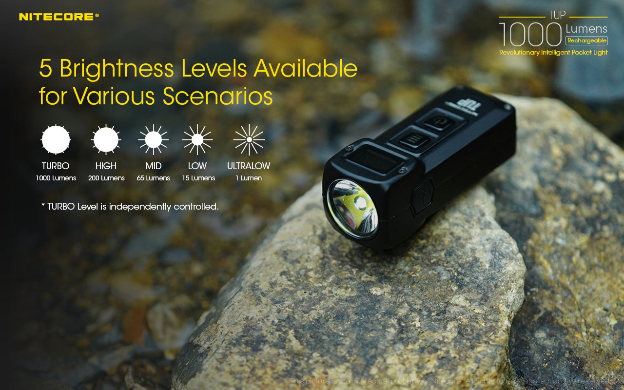 Nitecore TUP Rechargeable Flashlight (1000 Lumens) (2 Versions) - Thomas Tools