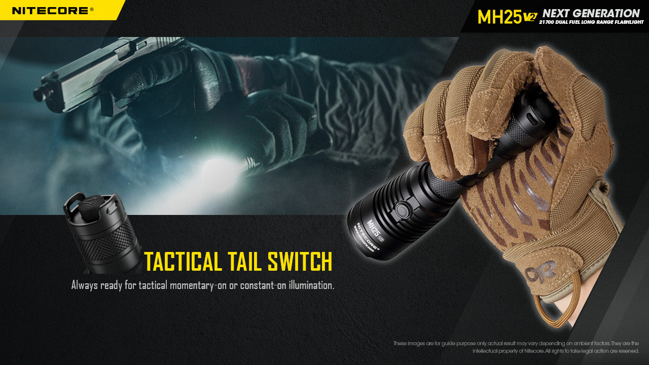 Nitecore MH25 V2 LED Rechargeable Flashlight (1300 Lumens)