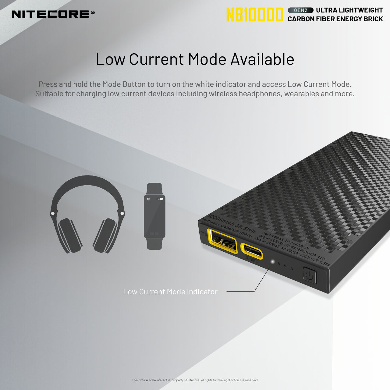 Nitecore NB10000 Gen II Carbon Fibre Power Bank