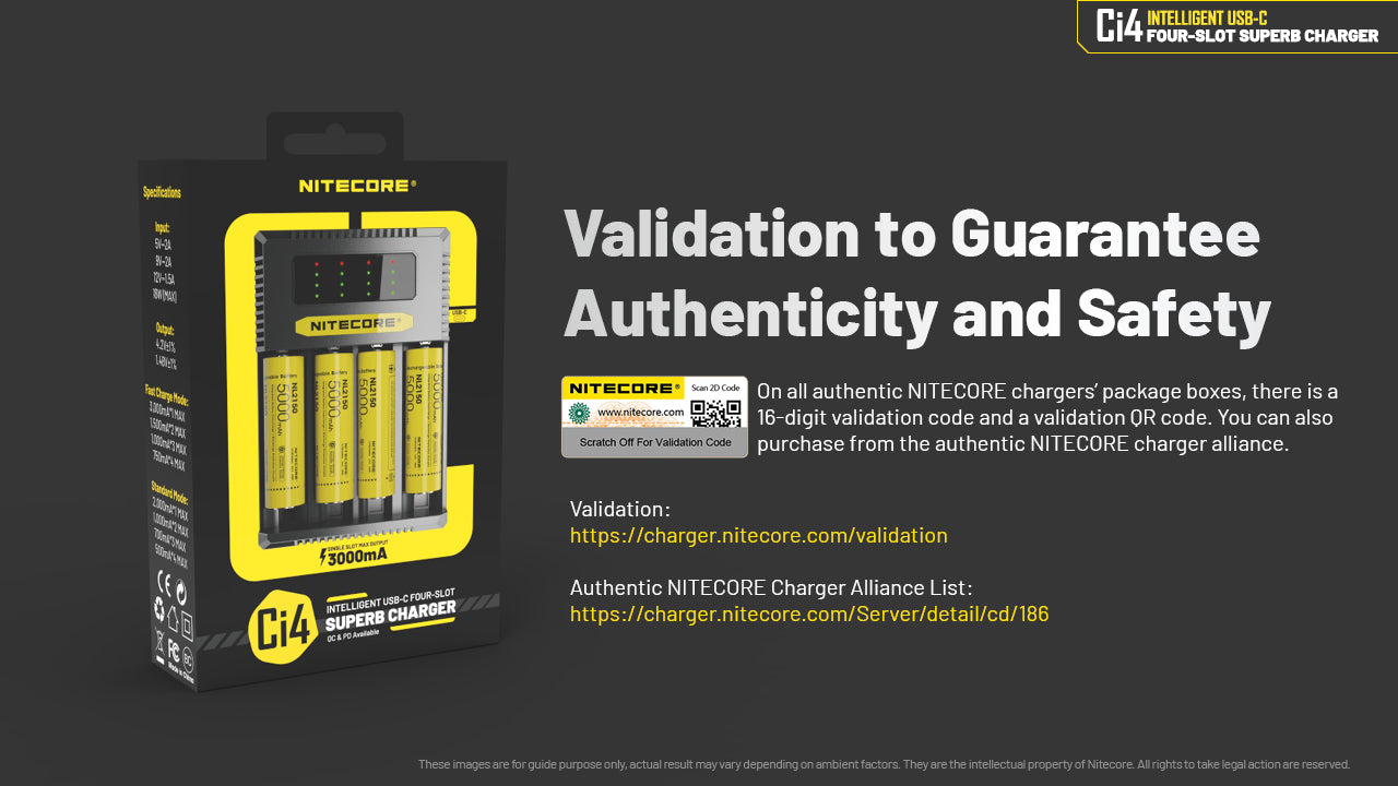 Nitecore Ci4 Intelligent USB-C Four-Slot Battery Charger