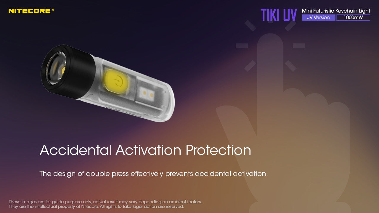 Nitecore TIKI UV & HCRI White LED Rechargeable Flashlight