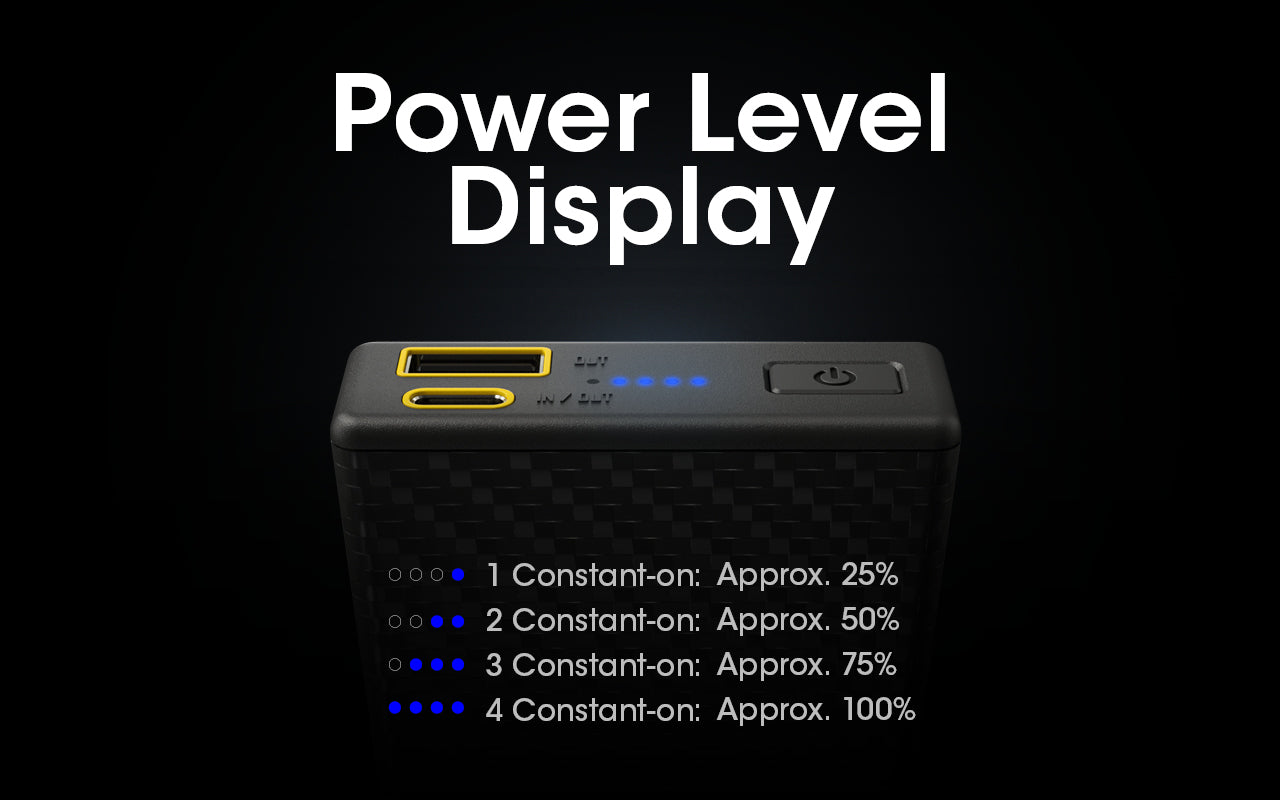 Nitecore Carbo 20000 Lightweight Carbon Fibre Power Bank