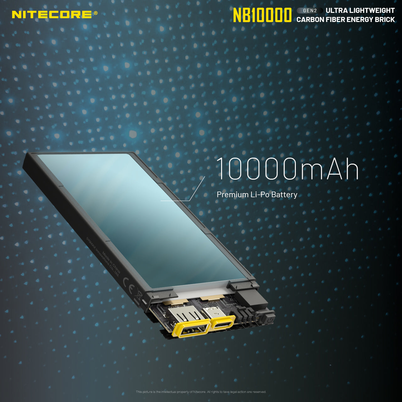Nitecore NB10000 Gen II Carbon Fibre Power Bank