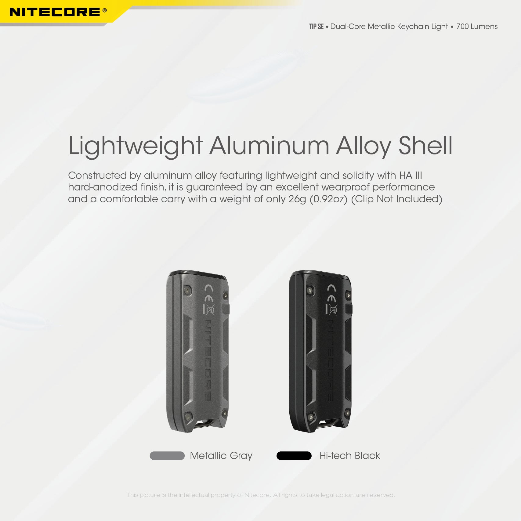Nitecore TIP SE Keychain Rechargeable Flashlight (700 Lumens) (2 Versions)