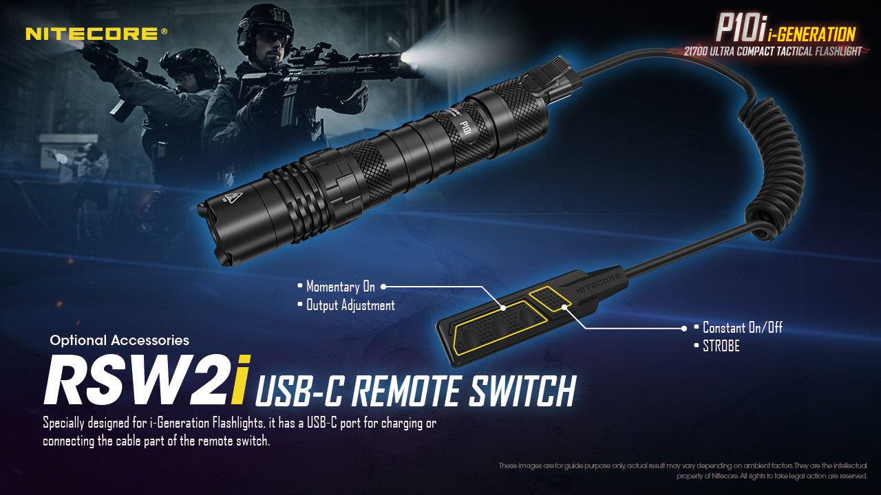 Nitecore P10i USB Rechargeable Flashlight (1800 Lumens)