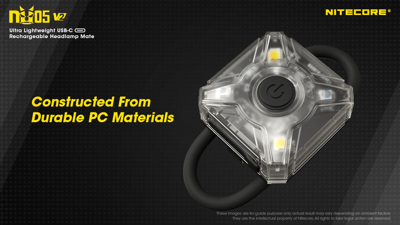 Nitecore NU05 V2 Kit Mini Signal Rechargeable Headlamp (40 Lumens)