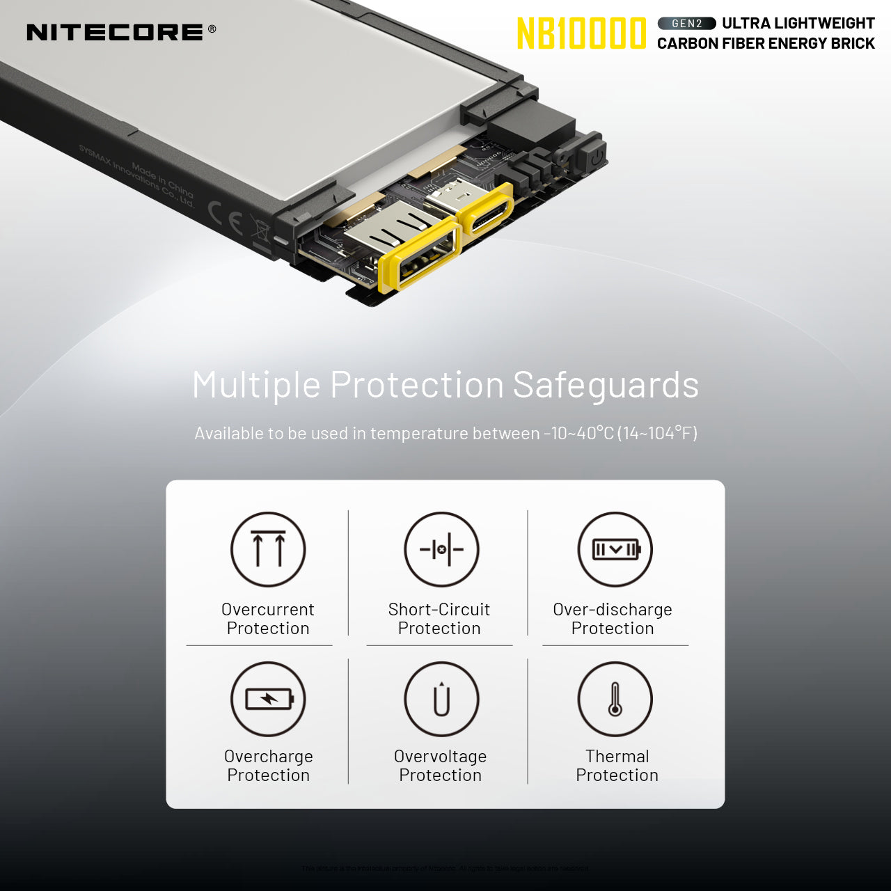 Nitecore NB10000 Gen II Carbon Fibre Power Bank