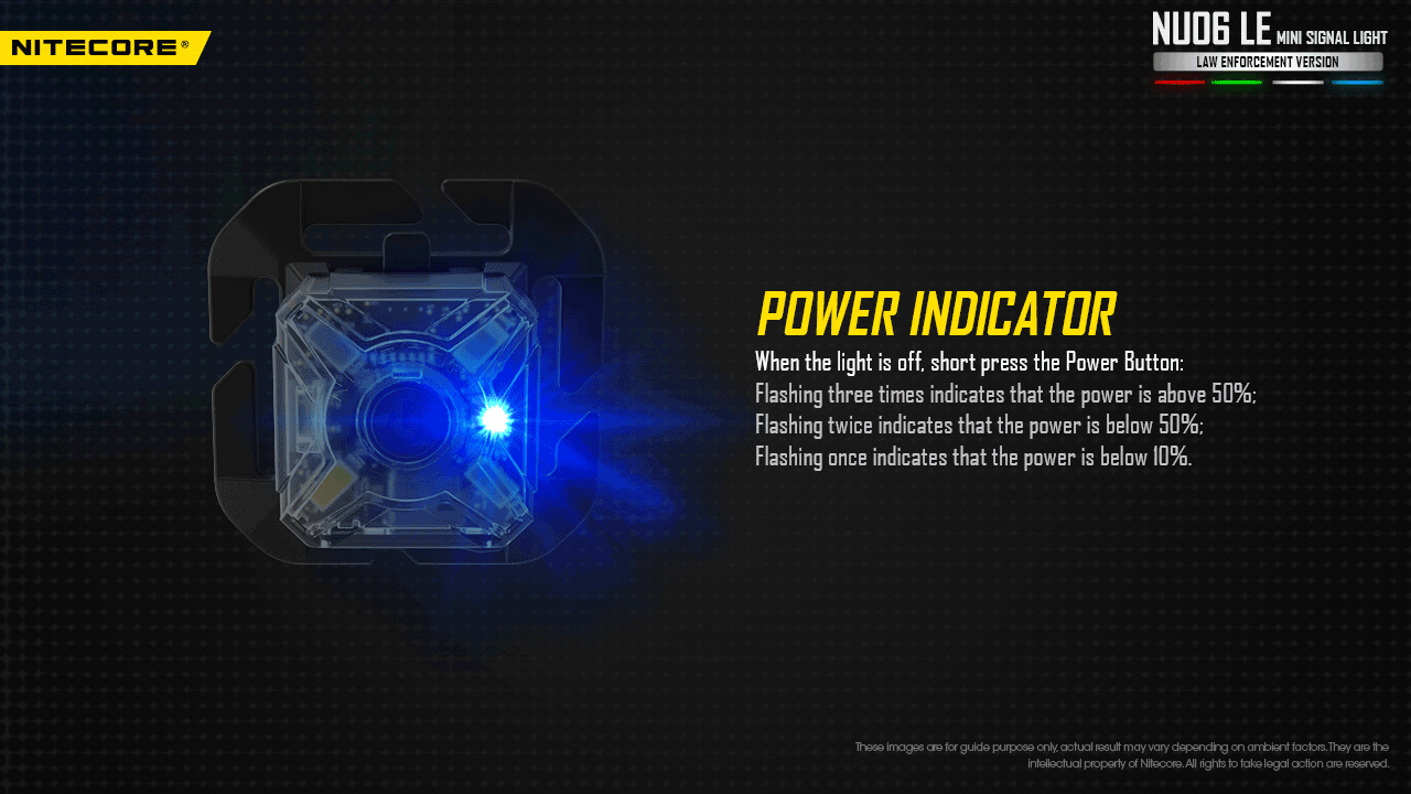 Nitecore NU06LE Mini Signal Light (15 Lumens)