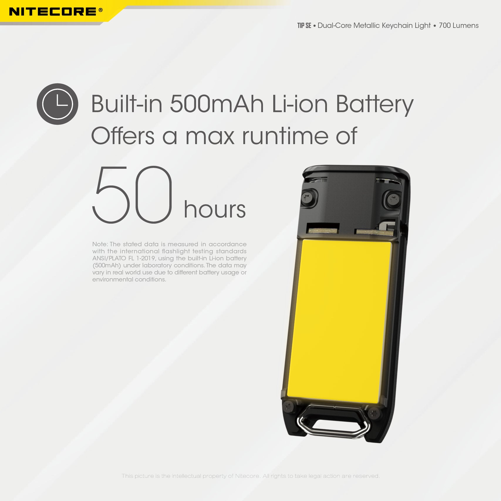 Nitecore TIP SE Keychain Rechargeable Flashlight (700 Lumens) (2 Versions)