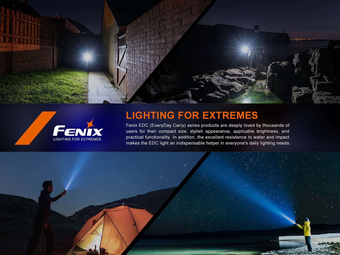 Fenix E35R Rechargeable Flashlight + AOD-S V2.0 Diffuser Kit (3100 Lumens)