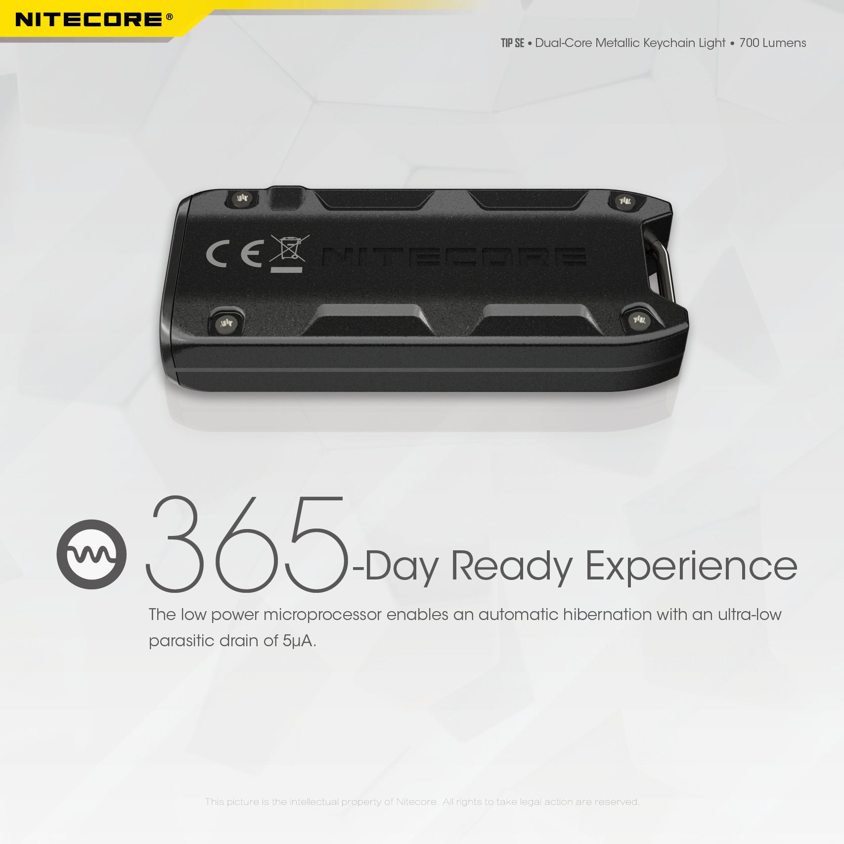 Nitecore TIP SE Keychain Rechargeable Flashlight (700 Lumens) (2 Versions)