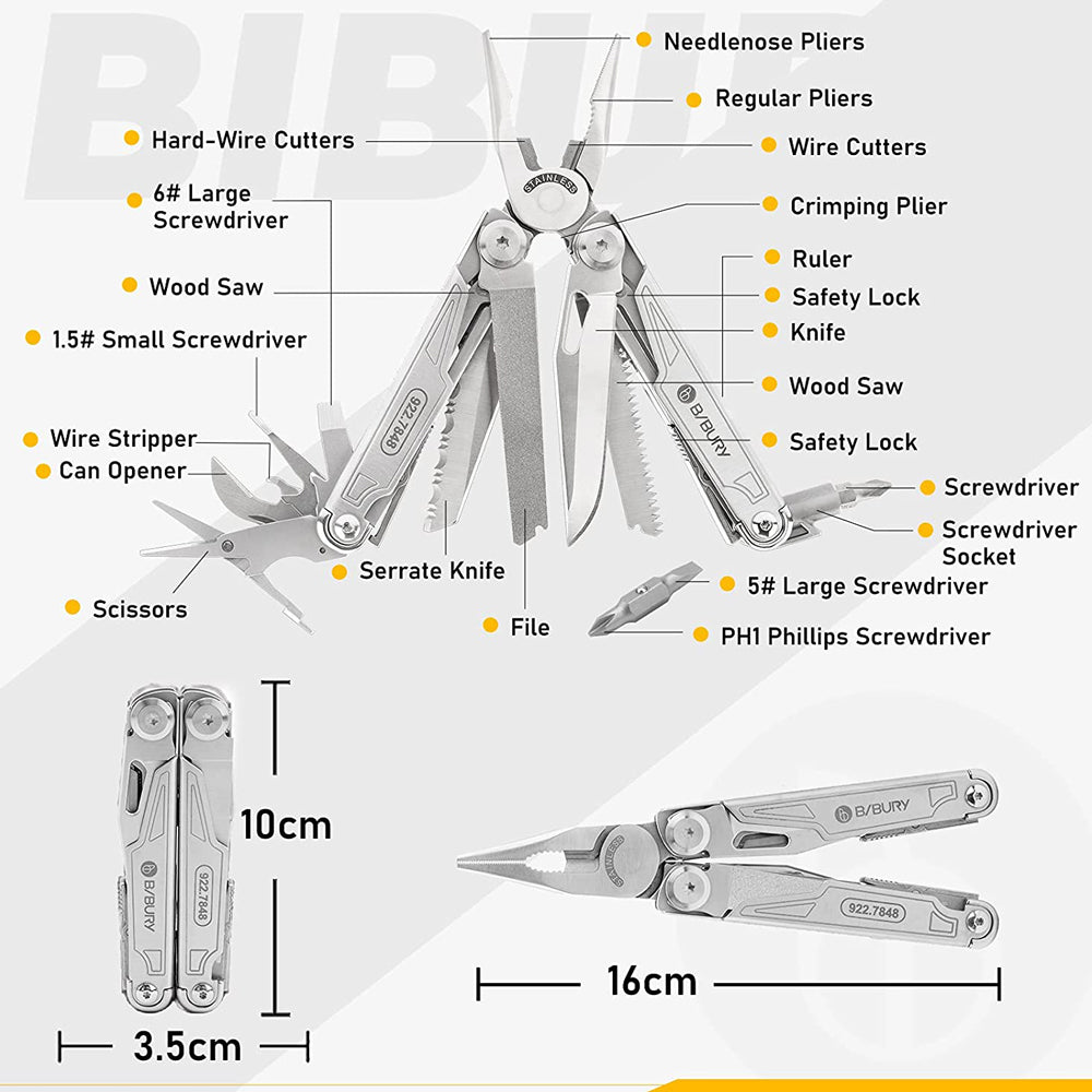 Bibury Plier Multitool (19-in-1) V2