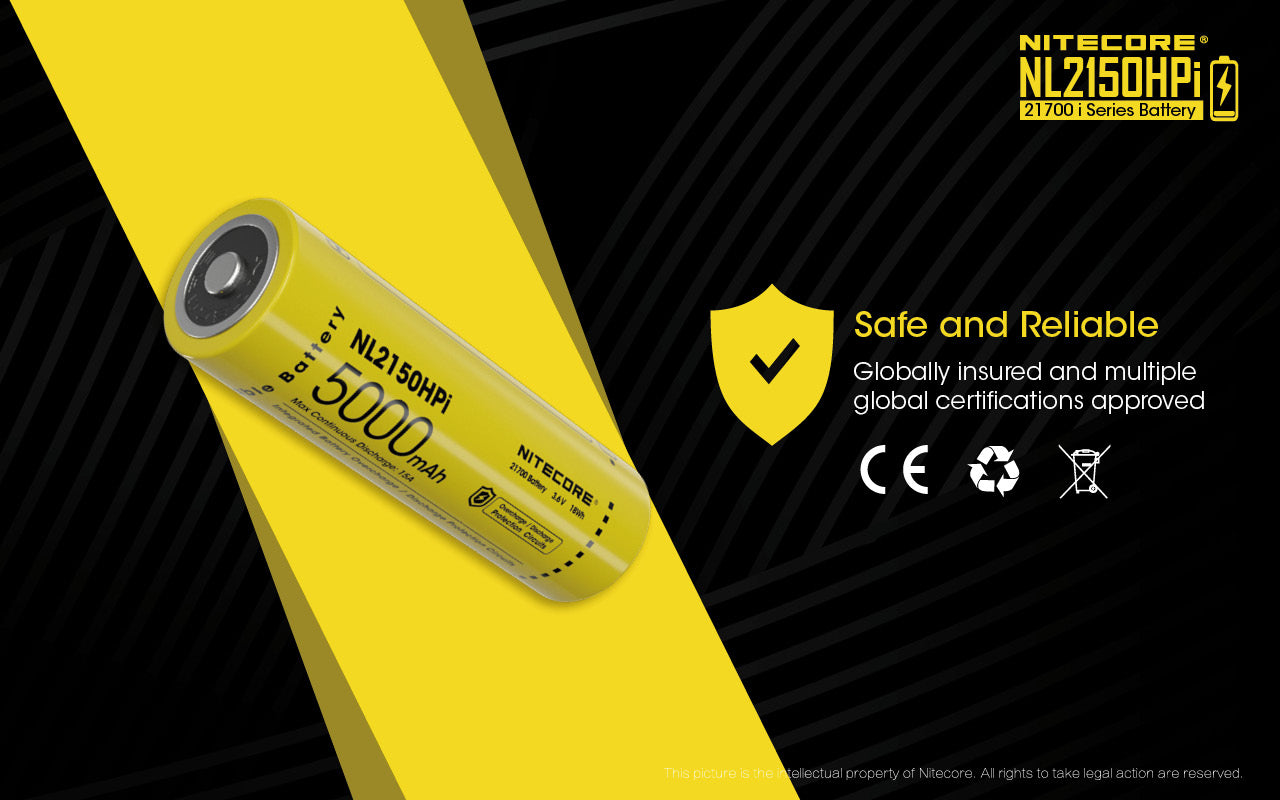 Nitecore Battery 21700 NL2150HPi