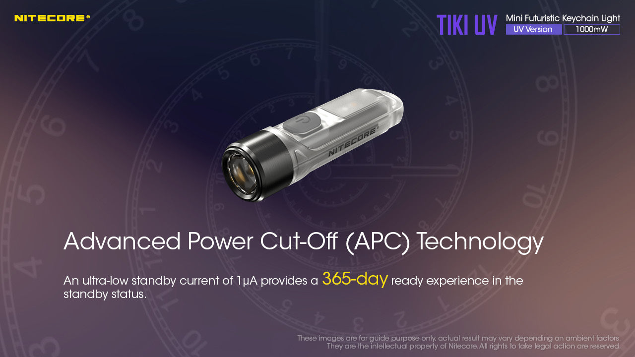 Nitecore TIKI UV & HCRI White LED Rechargeable Flashlight