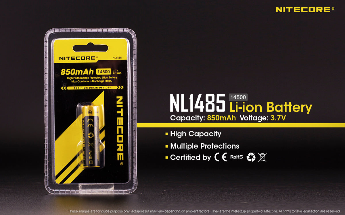 Nitecore Battery 14500 NL1485 - Thomas Tools