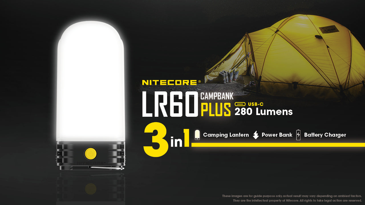 Nitecore LR60 Campbank Plus Camping Lantern (280 Lumens)