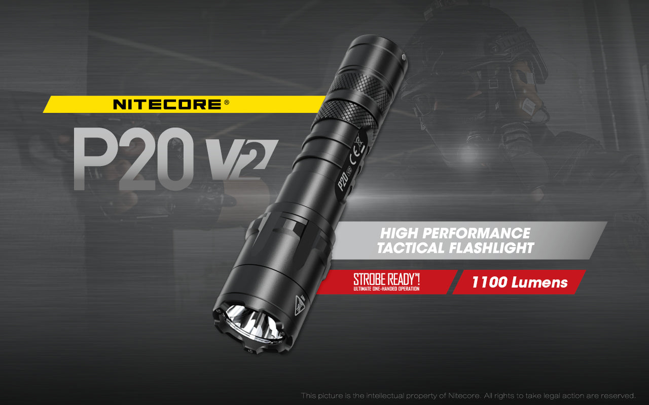 Nitecore P20 V2 LED Flashlight (1100 Lumens)