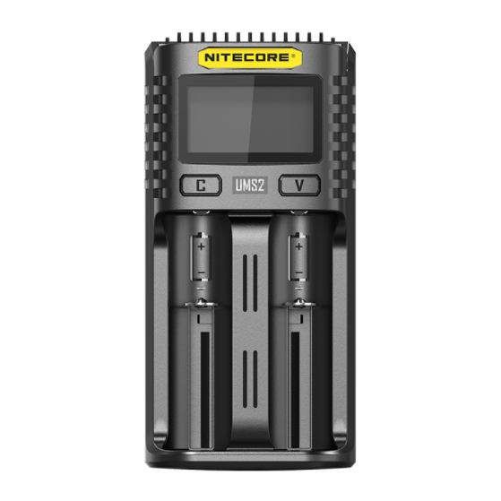 Nitecore UMS2 Intelligent USB Dual-Slot Superb Battery Charger