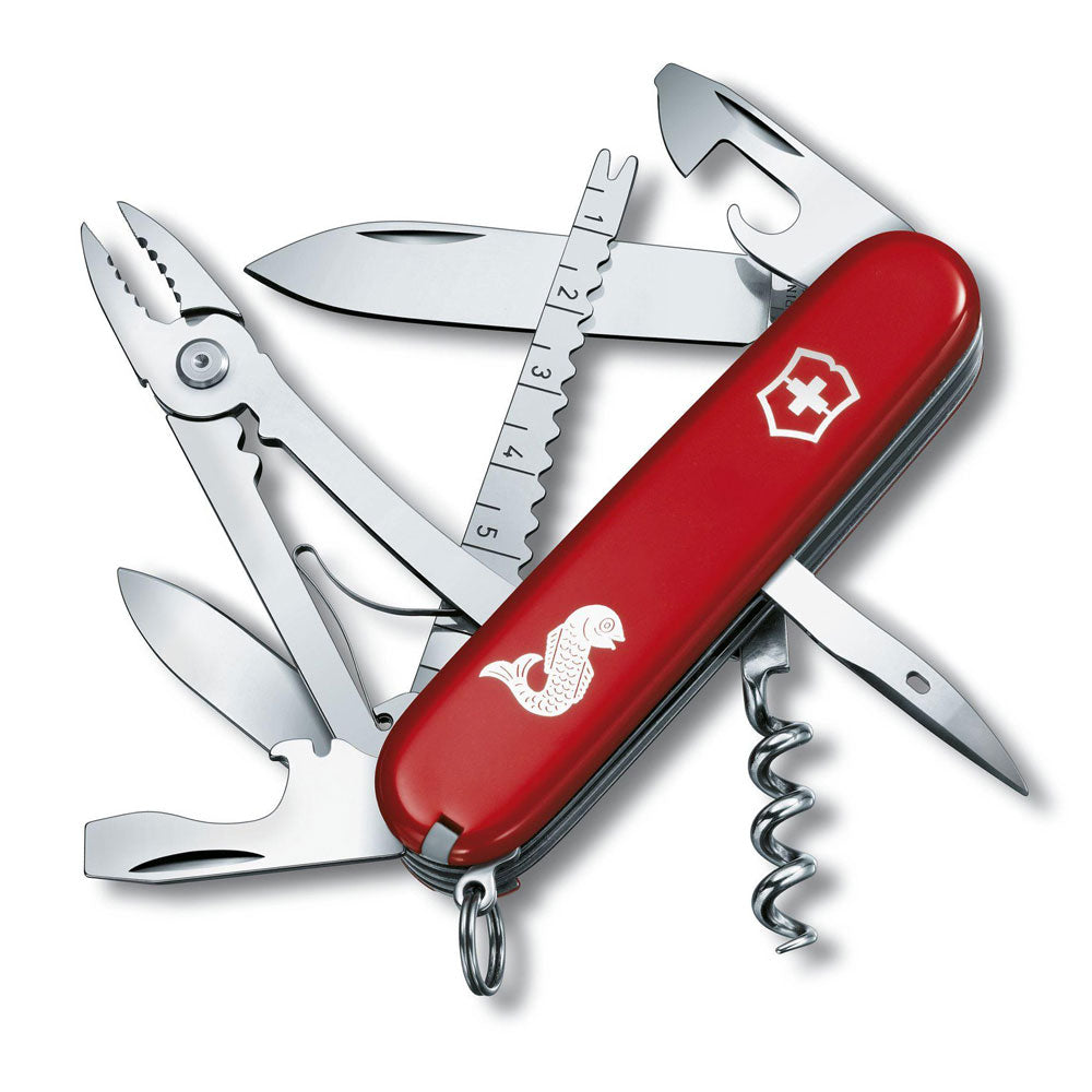 Victorinox Angler Fishing Multitool Pocket Knife 1.3653.72 (Red)
