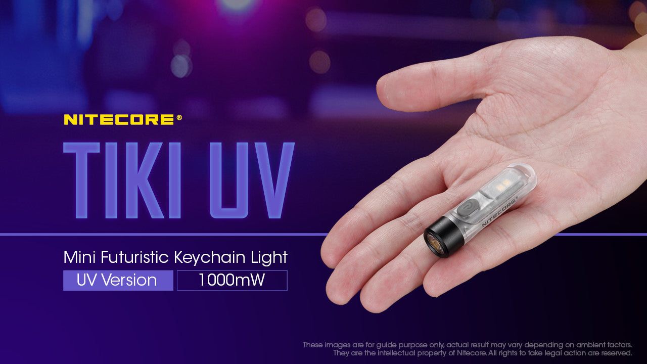 Nitecore TIKI UV & HCRI White LED Rechargeable Flashlight
