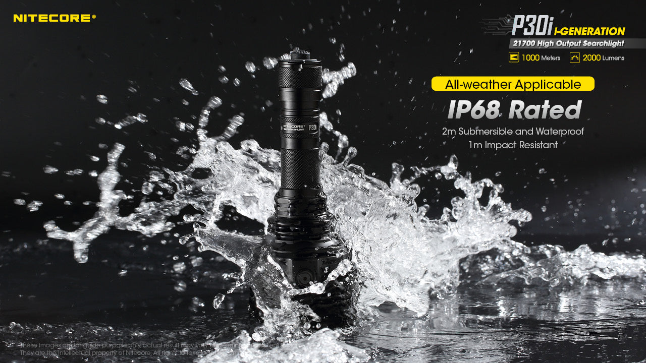 Nitecore P30i Rechargeable LED Flashlight (2000 Lumens)