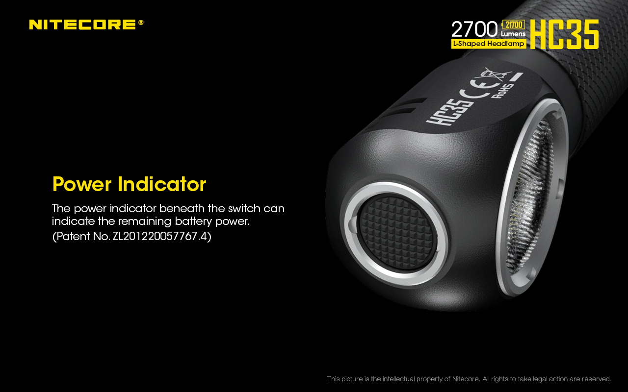 Nitecore HC35 Rechargeable Headlamp (2700 Lumens) - Thomas Tools