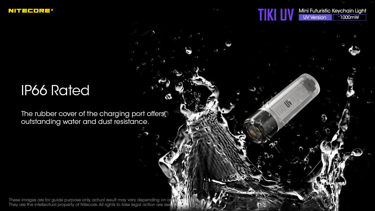 Nitecore TIKI UV & HCRI White LED Rechargeable Flashlight