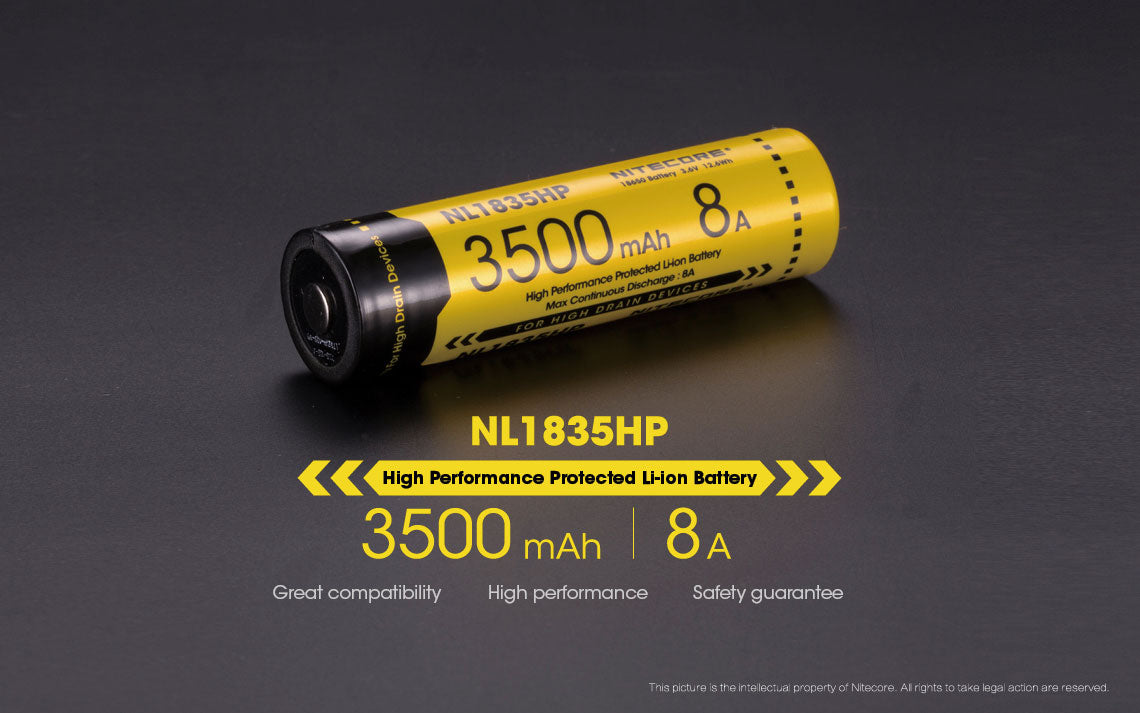 Nitecore Battery 18650 NL1835HP - Thomas Tools
