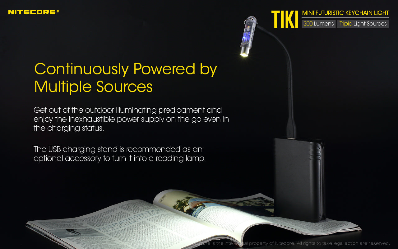 Nitecore TIKI LE Rechargeable Flashlight (300 Lumens) - Thomas Tools