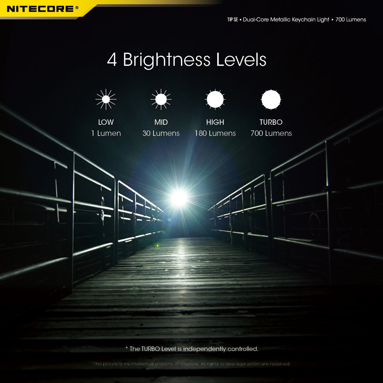 Nitecore TIP SE Keychain Rechargeable Flashlight (700 Lumens) (2 Versions)