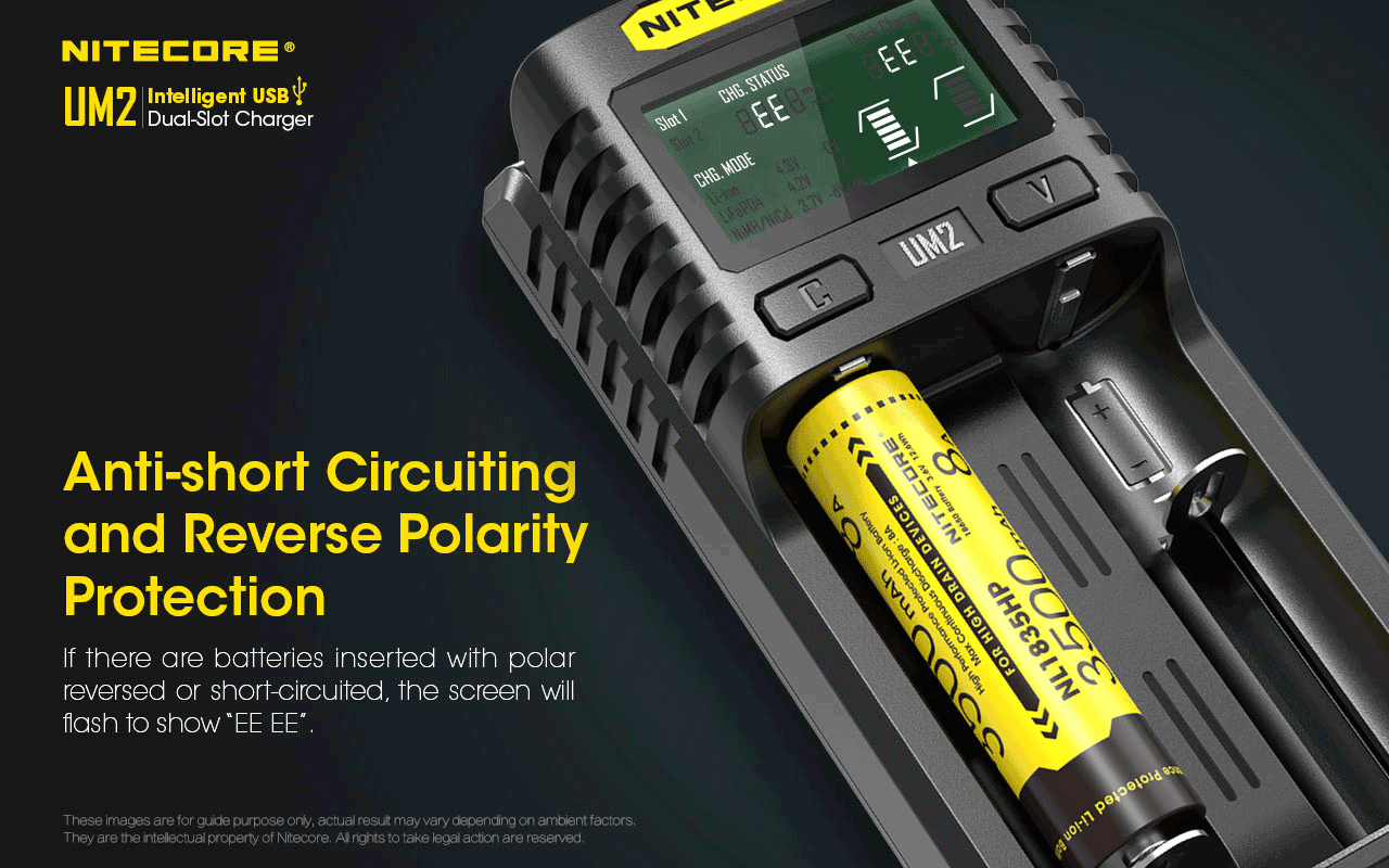 Nitecore UM2 Intelligent USB Dual-Slot Battery Charger - Thomas Tools