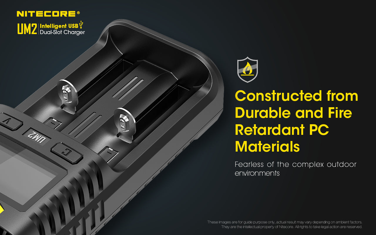 Nitecore UM2 Intelligent USB Dual-Slot Battery Charger - Thomas Tools