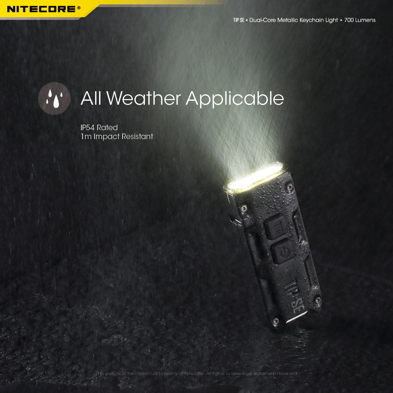 Nitecore TIP SE Keychain Rechargeable Flashlight (700 Lumens) (2 Versions)