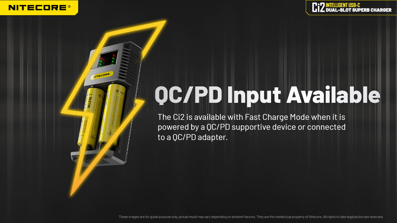 Nitecore Ci2 Intelligent USB-C Dual-Slot Battery Charger